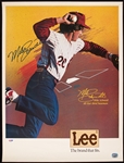Mike Schmidt Signed Lee Jeans Advertising Poster (Fanatics) (PSA/DNA)
