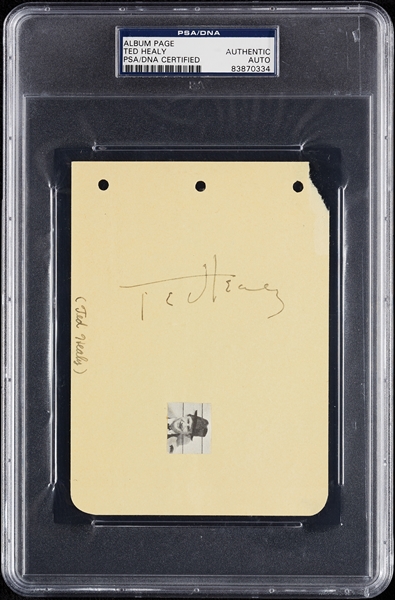 Ted Healy Signed Album Page (PSA/DNA)