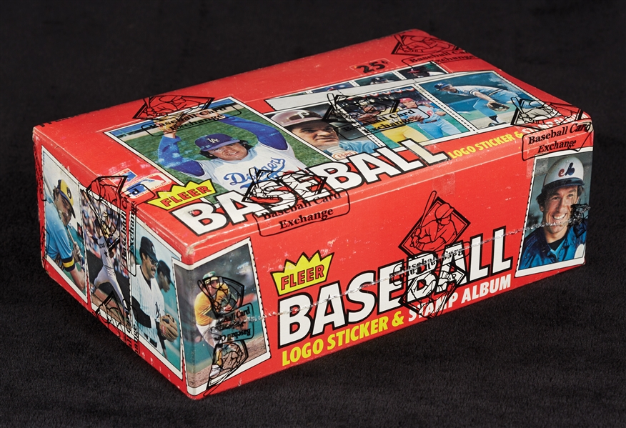 1982 Fleer Baseball Logo Sticker Albums Case (BBCE) (FASC)