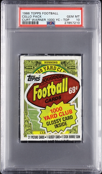 1986 Topps Football Cello Pack (Graded PSA 10)