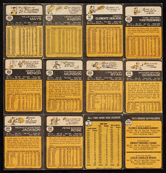 1973 Topps Baseball Complete Set (660)