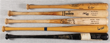Game-Used & Signed Bats Group with Eric Davis, Josh Beckett (Steiner) (5)