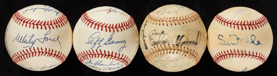 Multi-Signed Baseball Group with Lefty Gomez, Elston Howard (4)