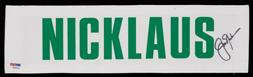 Jack Nicklaus Signed Caddy Nameplate (PSA/DNA)