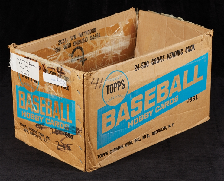 1970 Topps Baseball Empty Vending Case