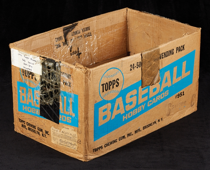 1971 Topps Baseball Empty Vending Case