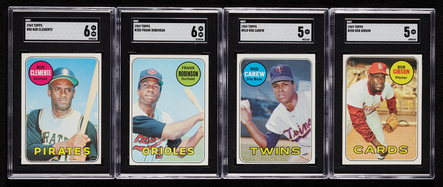 1969 Topps SGC-Graded HOFer Group with Clemente (4)