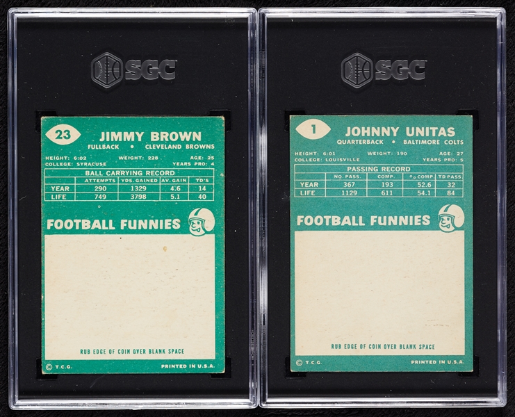 1960 Topps Football High-Grade Partial Set, 25 Hall of Famers (94/132)