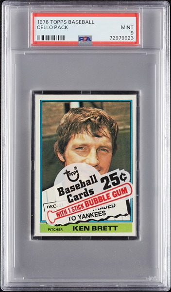 1976 Topps Baseball Cello Pack (Graded PSA 9)