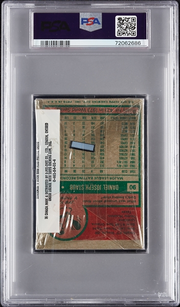 1975 Topps Baseball Cello Pack (Graded PSA 7)