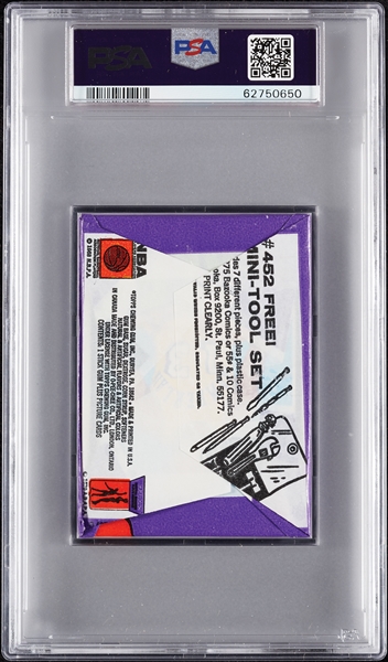 1972 Topps Basketball Wax Pack - Wilt Chamberlain Back (Graded PSA 8)