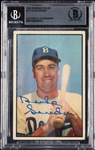 Duke Snider Signed 1953 Bowman Color No. 117 (BAS)