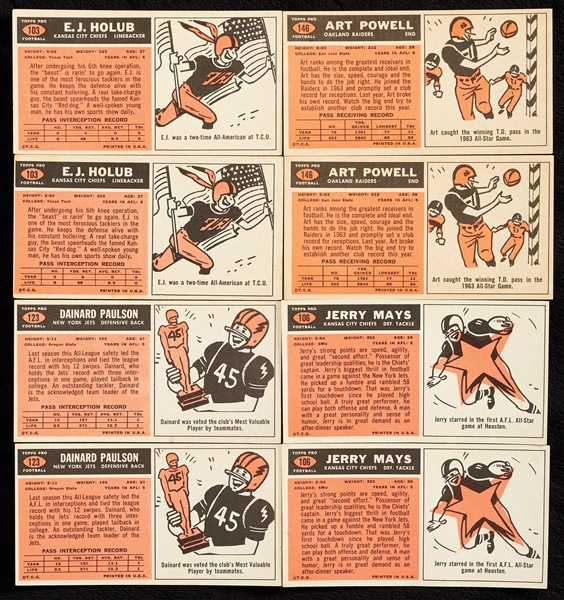 1965 Topps Football Group With Much Duplication (72)