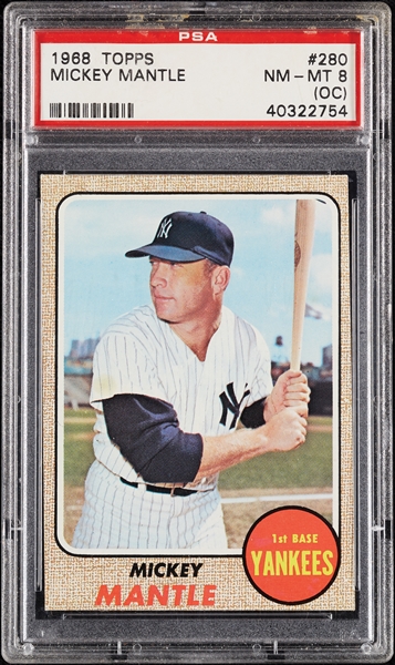 1968 Topps Mickey Mantle No. 280 PSA 8 (OC)