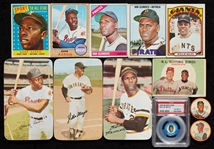 1958-73 Topps Baseball Group With Aaron, Clemente and Mays (23)