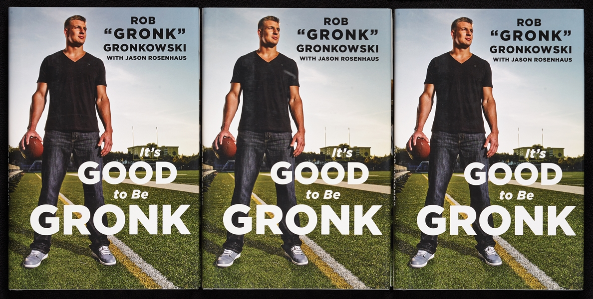 Rob Gronkowski Signed It's Good to be Gronk Books Group (BAS) (3)