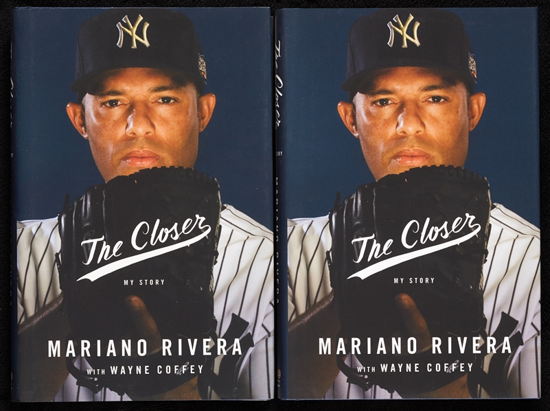Mariano Rivera Signed The Closer Books Pair (BAS) (2) 