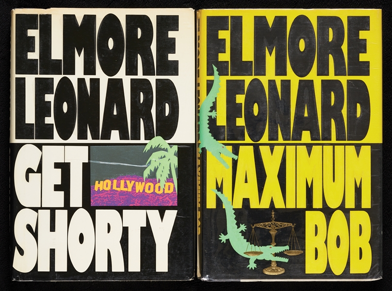 Elmore Leonard Signed Books Pair with Get Shorty (2)