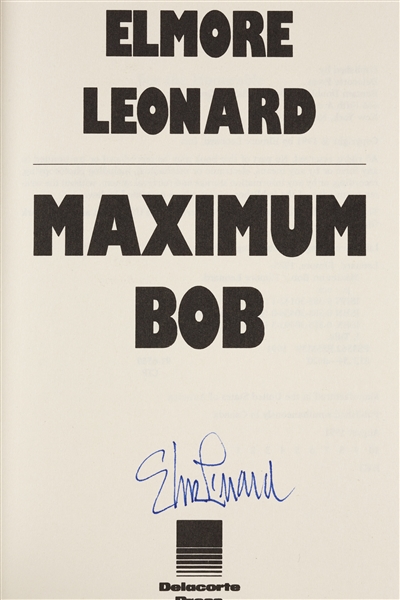 Elmore Leonard Signed Books Pair with Get Shorty (2)