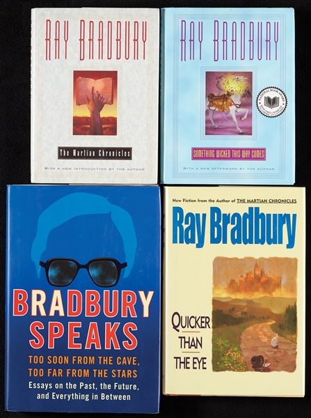 Ray Bradbury Signed Books Group with The Martian Chronicles (4) 