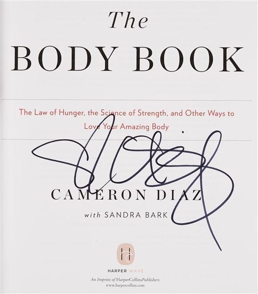 Cameron Diaz Signed Body Book Books Group (5)