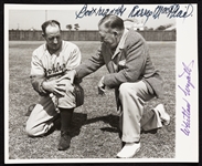 Larry MacPhail & Whitlow Wyatt Signed 8x10 Photo (JSA)