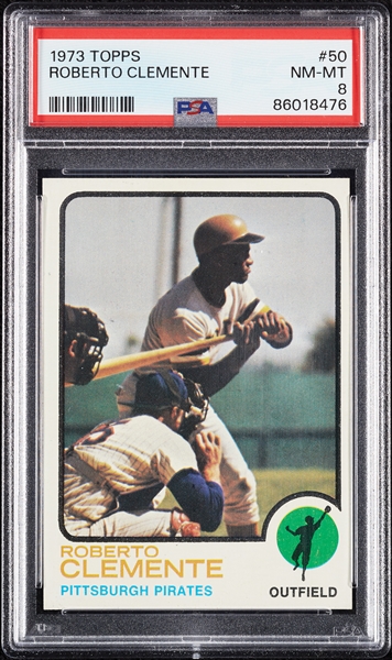 1973 Topps Roberto Clemente No. 50 PSA 8