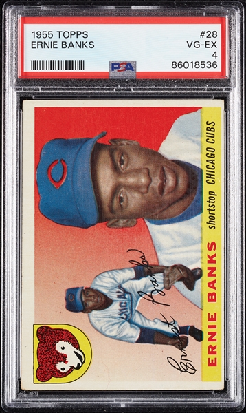 1955 Topps Ernie Banks No. 28 PSA 4