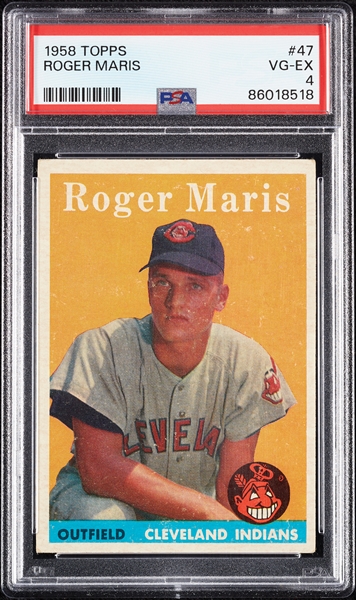 1958 Topps Roger Maris RC No. 47 PSA 4