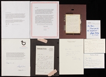 Signed Letters Group with Baseball, Entertainment, Historical (19)