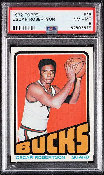 1972 Topps Oscar Robertson No. 25 PSA 8