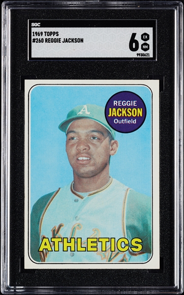 1969 Topps Reggie Jackson RC No. 260 SGC 6