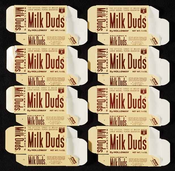 1971 Milk Duds Baseball Pristine Complete Set in Flattened Boxes (72)