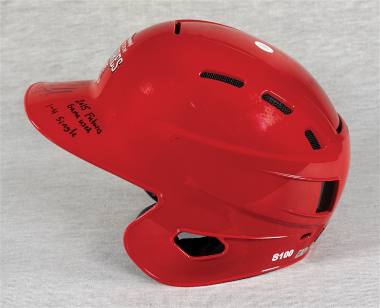 Aaron Judge 2015 Game-Used & Signed All-Star Futures Game Helmet Inscribed 2015 Futures Game Used (MLB) (Fanatics) (JSA)