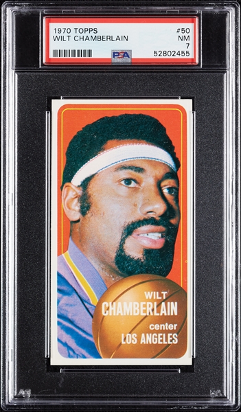 1970 Topps Wilt Chamberlain No. 50 PSA 7