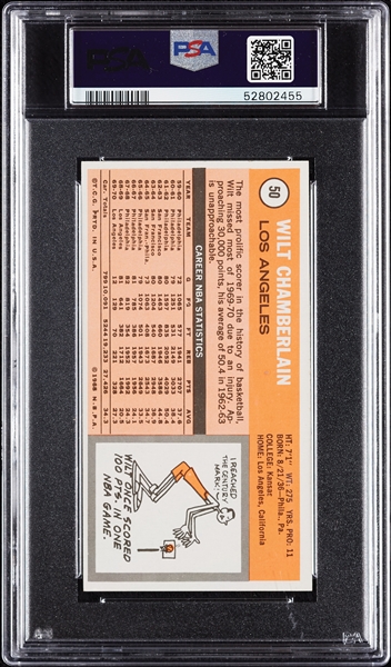 1970 Topps Wilt Chamberlain No. 50 PSA 7