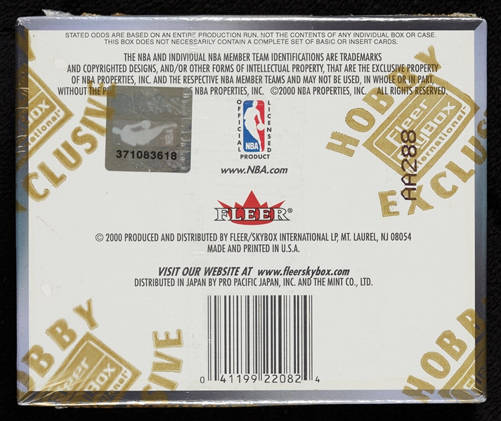 1999-00 Fleer Force Basketball Hobby Box (24)