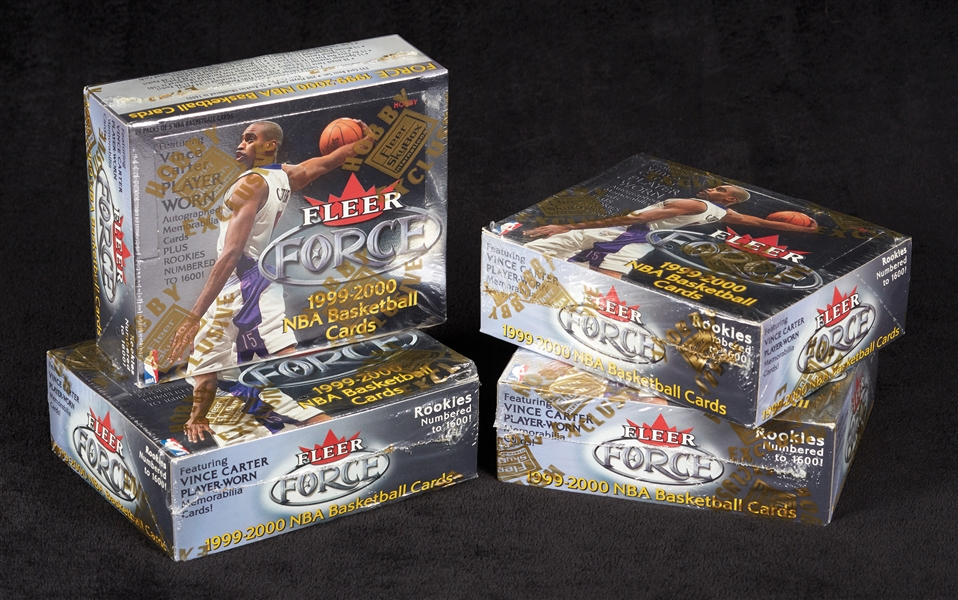 1999-00 Fleer Force Basketball Hobby Boxes Group (4)