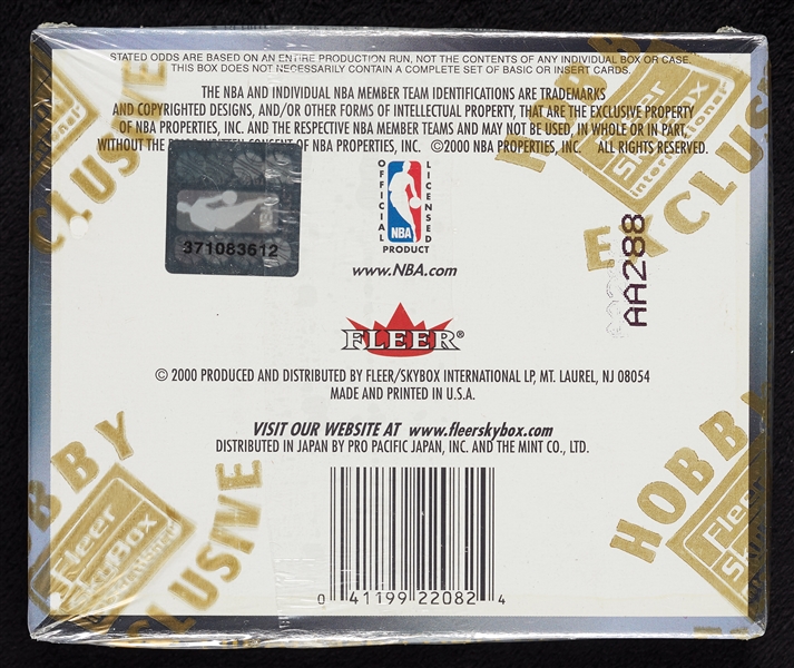 1999-00 Fleer Force Basketball Hobby Boxes Group (4)