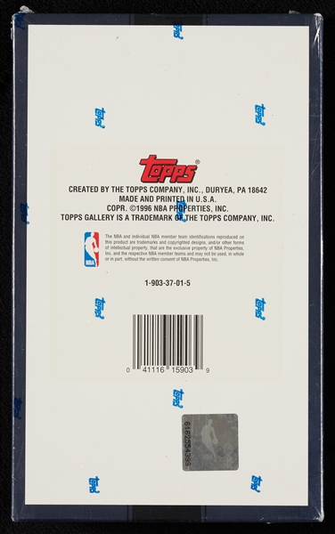 1995-96 Topps Gallery Basketball Hobby Box (24)