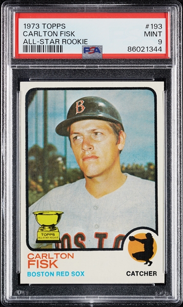 1973 Topps Carlton Fisk No. 193 PSA 9