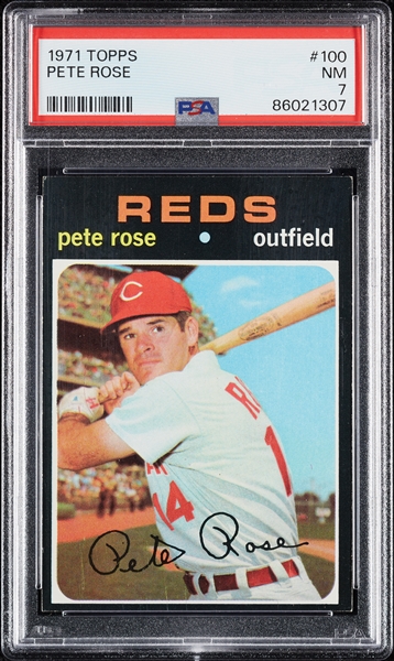 1971 Topps Pete Rose No. 100 PSA 7