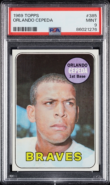 1969 Topps Orlando Cepeda No. 385 PSA 9