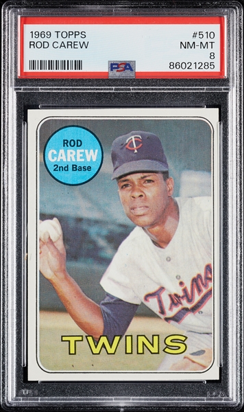 1969 Topps Rod Carew No. 510 PSA 8