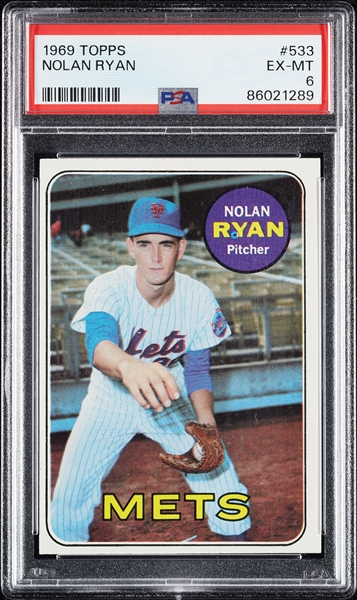 1969 Topps Nolan Ryan No. 533 PSA 6