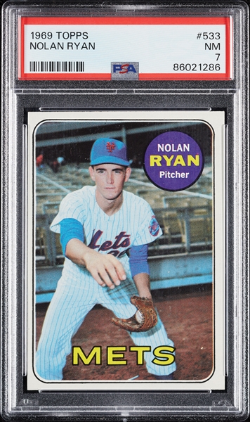 1969 Topps Nolan Ryan No. 533 PSA 7