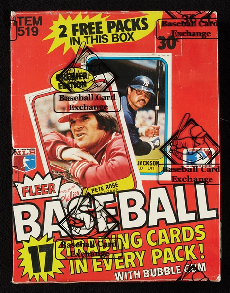 1981 Fleer Baseball Wax Box (36) (BBCE)