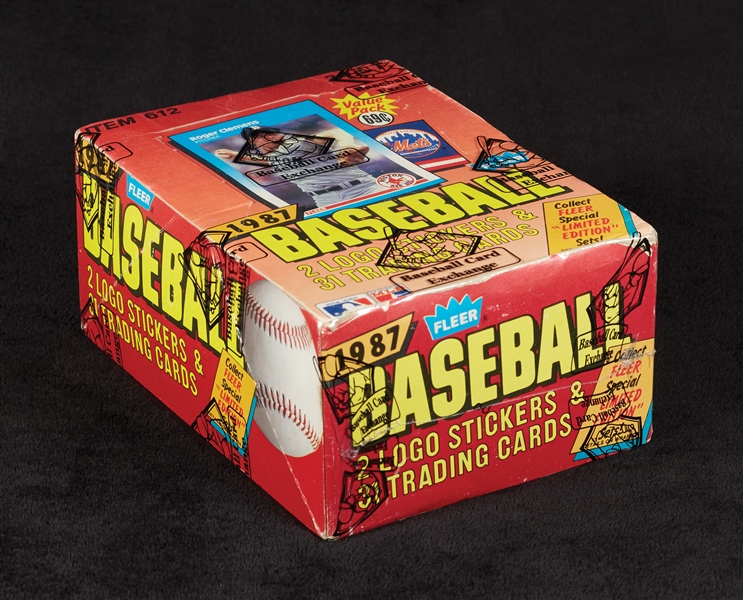 1987 Fleer Baseball Cello Box (24) (BBCE)