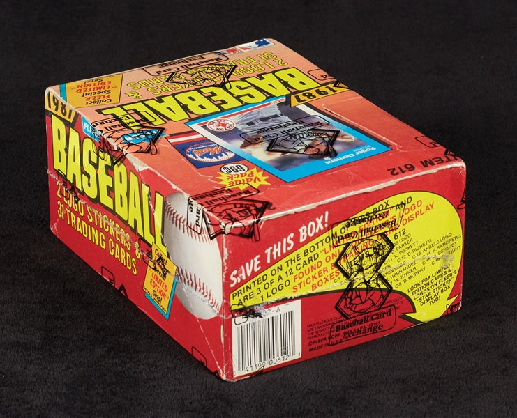 1987 Fleer Baseball Cello Box (24) (BBCE)