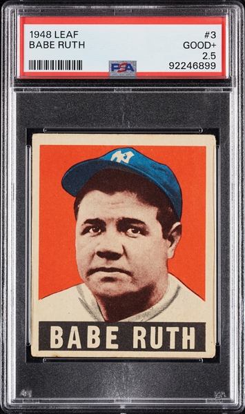 1948 Leaf Babe Ruth No. 3 PSA 2.5